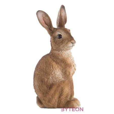 Ülő nyúl polyresin szobor, kültéri és beltéri dekorációs kiegészítő