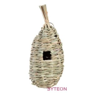 Felakasztható madárház tengeri fűből, 29 cm