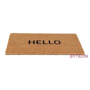 Hello feliratos kókuszrost lábtörlő, 60x40 cm
