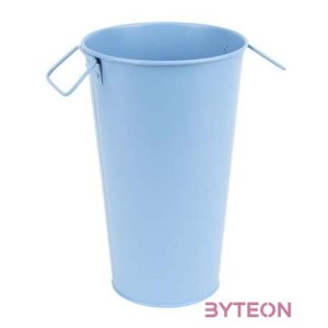 Fém váza, 1,2 literes, középkék, 18 cm