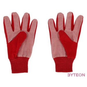 Kerti kesztyű, 23 cm, piros