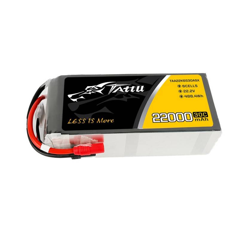 Tattu 22000mAh 22.2V 30C 6S1P LiPo AS150 + XT150 akkumulátor