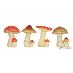 Erdei csiperke polyresin szobor, M, kültéri és beltéri dekorációs kiegészítő