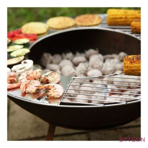 Fém grillrács és tárcsa, 62 cm átmérőjű