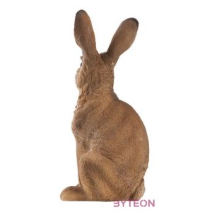 Ülő nyúl polyresin szobor, kültéri és beltéri dekorációs kiegészítő