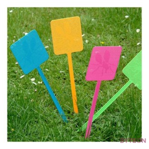 Légycsapó, rovar mintás, 42 cm, narancssárga