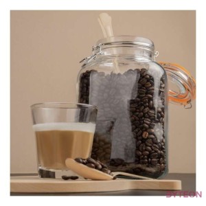 Csatos tároló üveg, 3 literes