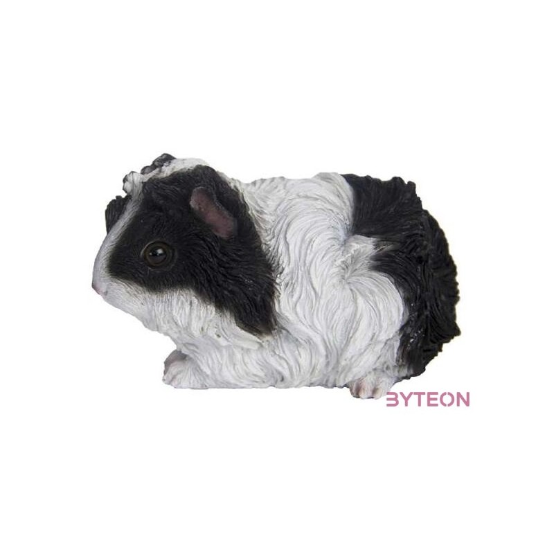 Tengerimalac polyresin szobor, fekete és fehér csíkos, kültéri és beltéri dekorációs kiegészítő