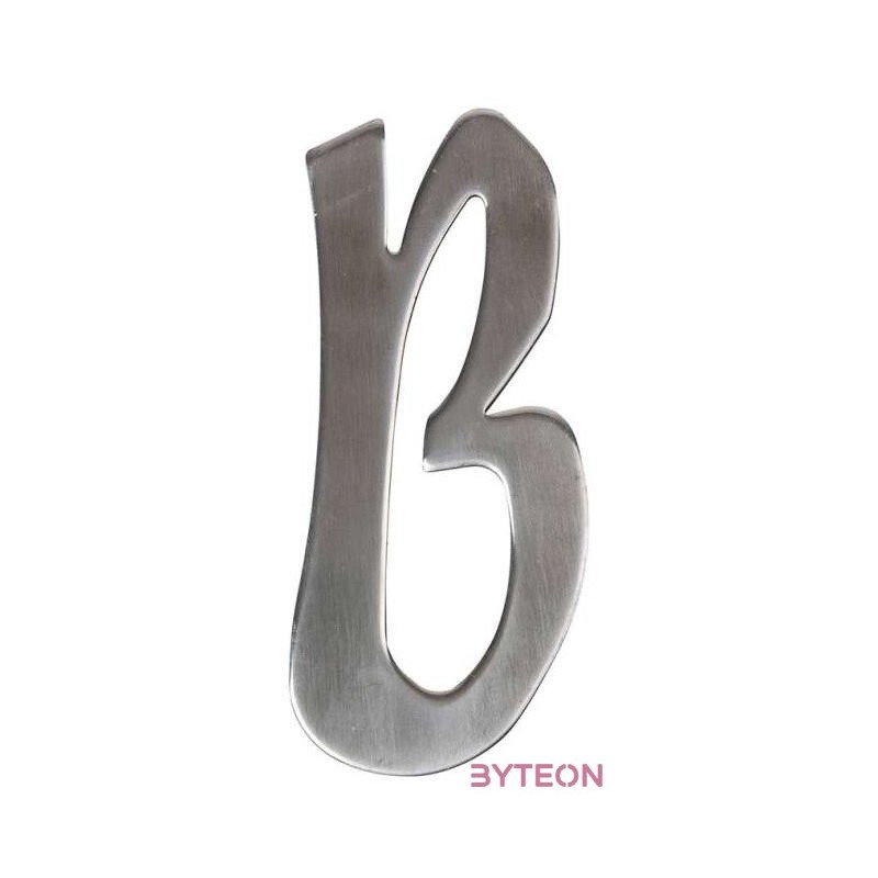 Modern acél házszám, B