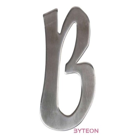 Modern acél házszám, B
