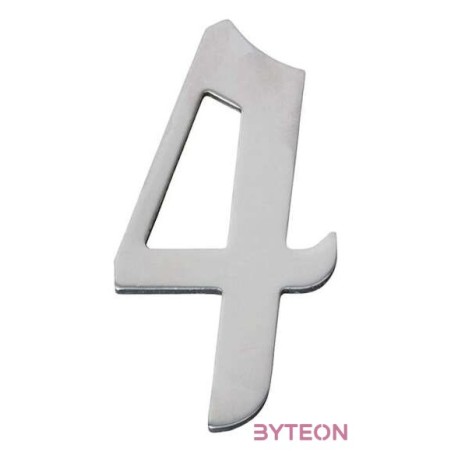 Modern acél házszám, 4