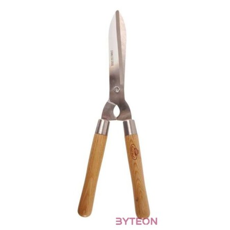 Rozsdamentes acél sövényvágó olló, kőrisfa nyéllel, 50 cm