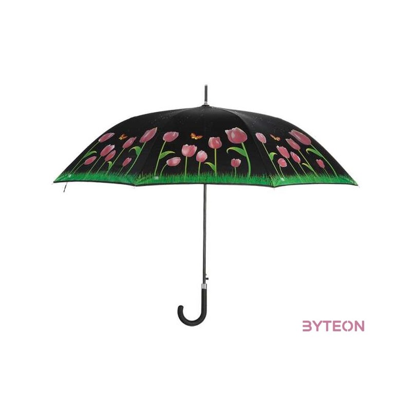 Esőre színváltós tulipános esernyő, 116 cm átmérőjű