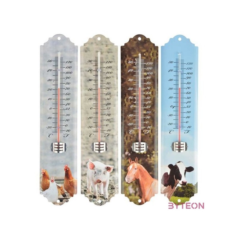 Farm állatos hőmérő, bocis, 30 cm