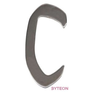 Modern acél házszám, C