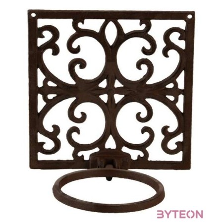 Fali virágtartó 10 cm-es átmérőjű cseréphez, öntöttvas