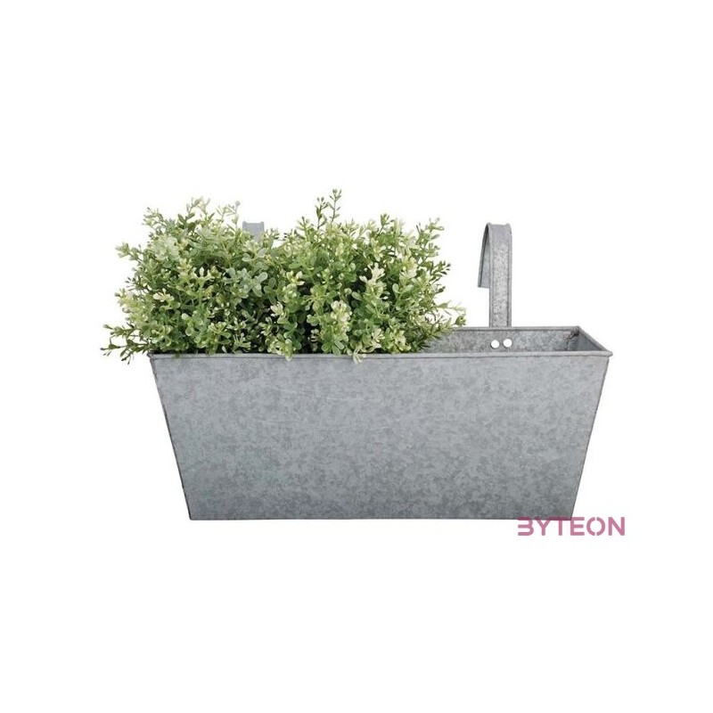 Felakasztható cink virágláda, 7 literes