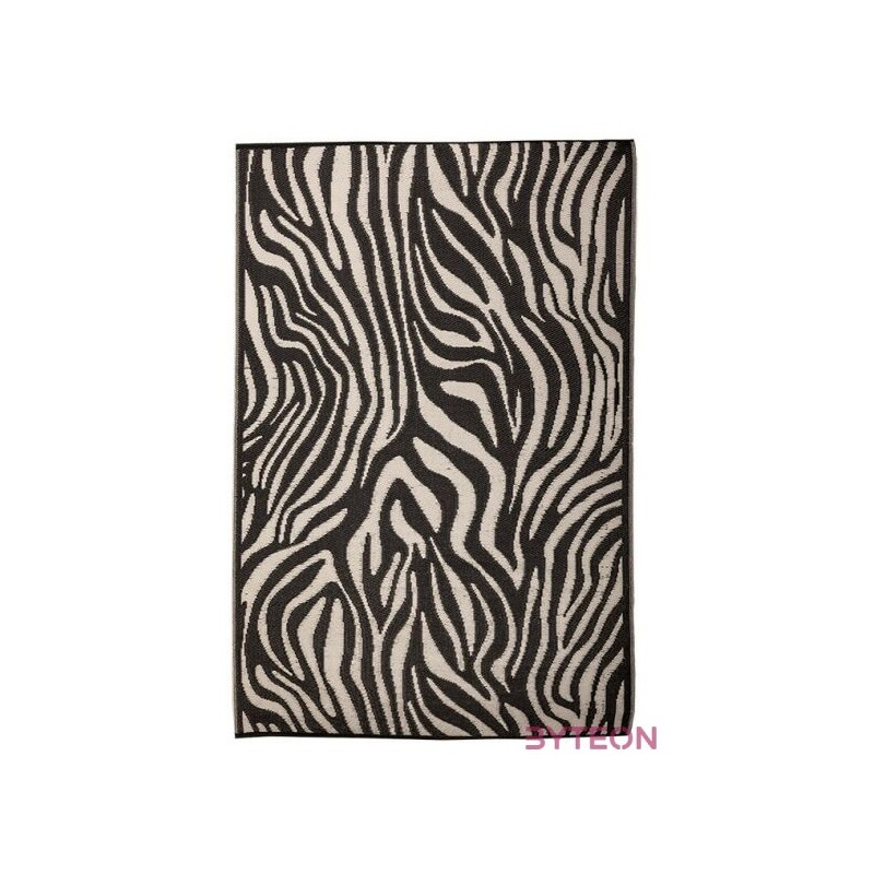 Zebra mintás kétoldalú kültéri szőnyeg, 242 x 150 cm