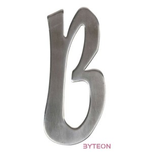 Modern acél házszám, B