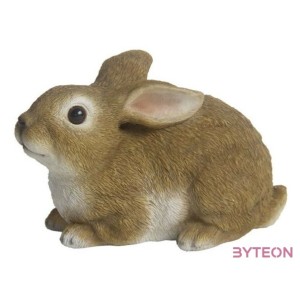 Fekvő nyúl polyresin szobor, kültéri és beltéri dekorációs kiegészítő