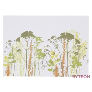 Mezei virág mintás papír tányéralátét, 40 db-os