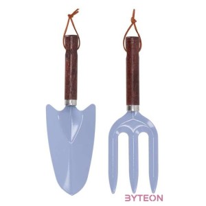 Mezei virág mintás kerti eszköz szett, kék