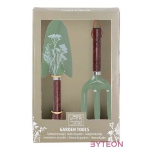 Mezei virág mintás kerti eszköz szett, kék