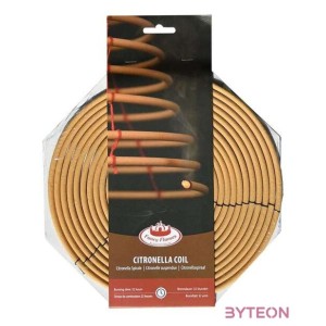 Citronella függő szúnyogriasztó spirál, 21,5 cm