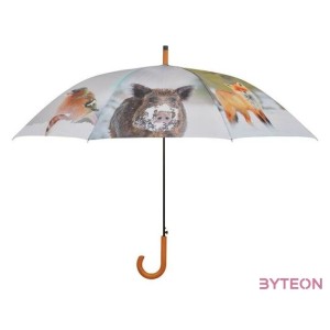 Téli állatos esernyő, 120 cm átmérőjű