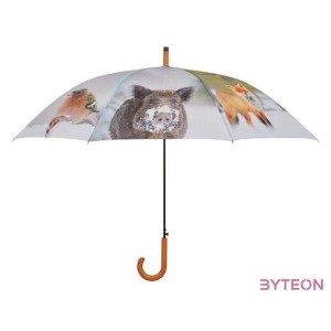 Téli állatos esernyő, 120 cm átmérőjű