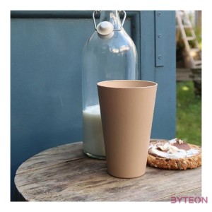 Bioplasztik 4 db-os pohár szett, világosbarna, 400 ml