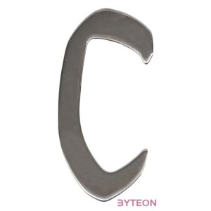 Modern acél házszám, C