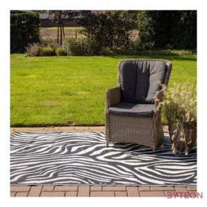 Zebra mintás kétoldalú kültéri szőnyeg, 242 x 150 cm