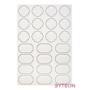 Jelölő matrica befőttes üvegre