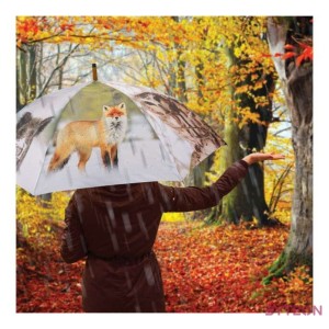 Téli állatos esernyő, 120 cm átmérőjű