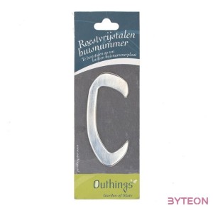 Modern acél házszám, C