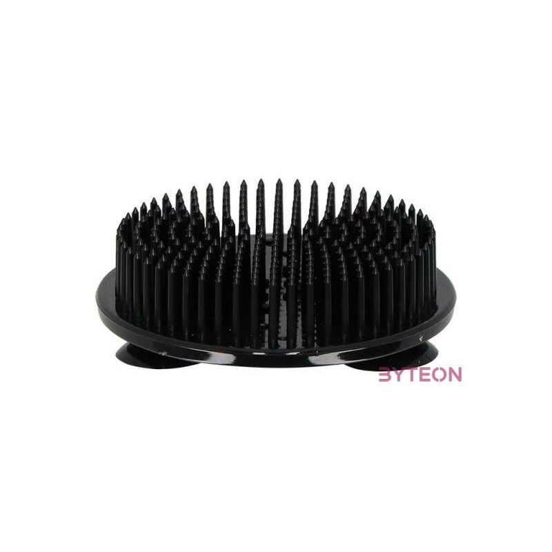 Műanyag öntapadós kenzan, fekete, 7 cm átmérőjű