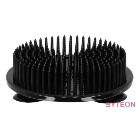 Műanyag öntapadós kenzan, fekete, 7 cm átmérőjű