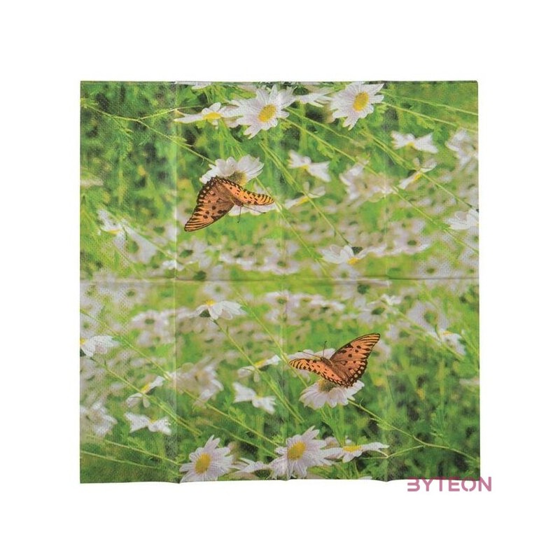 Állatmintás zsebkendő, pillangós