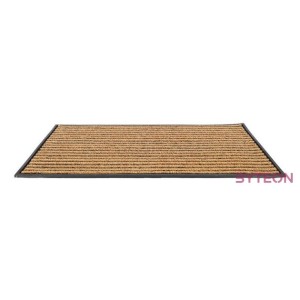 Csíkos kókuszrost és gumi lábtörlő, 76 x 45 cm