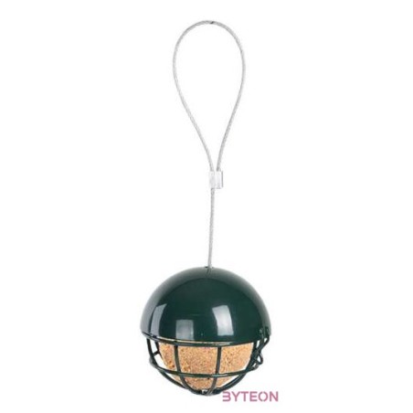 Felakasztható faggyúgolyó tartó madáretető, tetővel