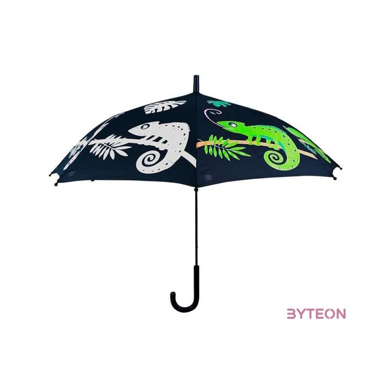 Esőre színváltós kaméleon mintás gyerek esernyő