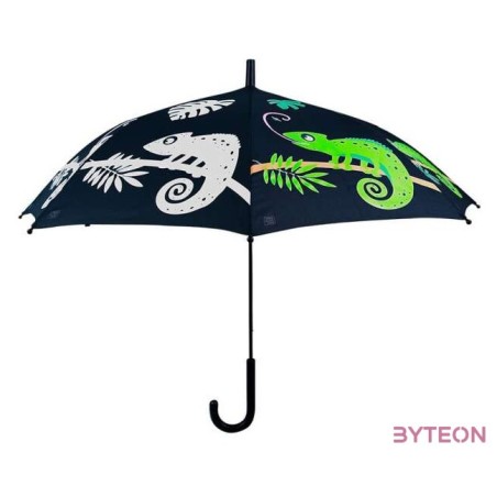 Esőre színváltós kaméleon mintás gyerek esernyő