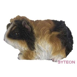 Tengerimalac polyresin szobor, fekete és barna csíkos, kültéri és beltéri dekorációs kiegészítő