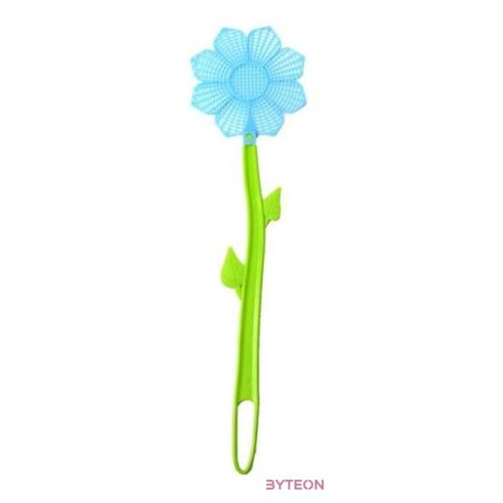 Virág alakú légycsapó, 46,5 cm, kék