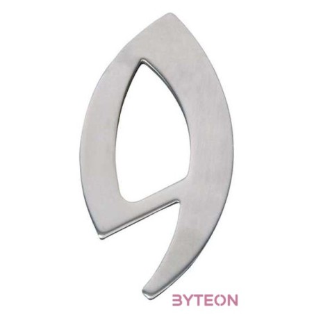 Modern acél házszám, 9