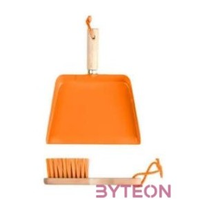 Gyerek seprű és lapát, narancssárga