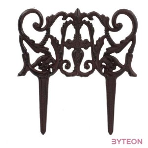 Leszúrható öntöttvas ágyásszegély, 30 x 31 cm