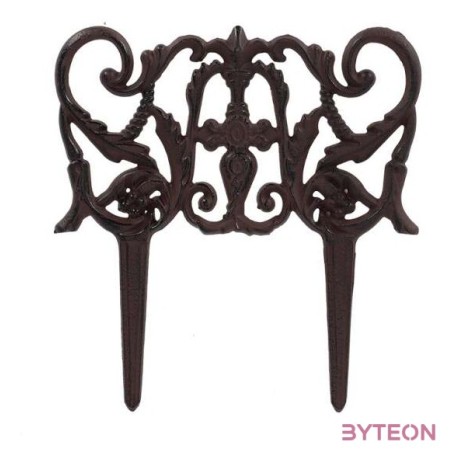 Leszúrható öntöttvas ágyásszegély, 30 x 31 cm