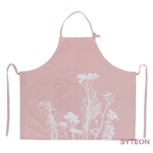 Mezei virág mintás kerti kötény, pink